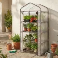 Sekey Mini Tomatengewächshaus 4 Etagen, Foliengewächshaus, Gewächshaus klein Balkon Winterfest - für Indoor & Outdoor Tomatenhaus mit herausnehmbaren Ebenen für Flexible Pflanzhöhe - Thumbnail 7