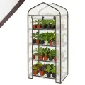 Sekey Mini Tomatengewächshaus 4 Etagen, Foliengewächshaus, Gewächshaus klein Balkon Winterfest - für Indoor & Outdoor Tomatenhaus mit herausnehmbaren Ebenen für Flexible Pflanzhöhe - Thumbnail 1