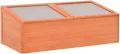 Frühbeet Holz 100x50x34 cm Gartengewächshäuser, Tomatenhaus Treibhaus für Garten, Aufzucht, Terrasse, Außende - Thumbnail 2