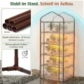 Sekey Mini Tomatengewächshaus 5 Etagen, Foliengewächshaus, Gewächshaus klein Balkon Winterfest - für Indoor & Outdoor Tomatenhaus mit herausnehmbaren Ebenen für Flexible Pflanzhöhe - Thumbnail 2