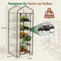Sekey Mini Tomatengewächshaus 5 Etagen, Foliengewächshaus, Gewächshaus klein Balkon Winterfest - für Indoor & Outdoor Tomatenhaus mit herausnehmbaren Ebenen für Flexible Pflanzhöhe - Thumbnail 6