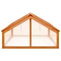 Gewächshaus Braun 114x80x50 cm Tannenholz Gartengewächshäuser, Tomatenhaus Treibhaus für Garten, Aufzucht, Terrasse, Außende - Thumbnail 4
