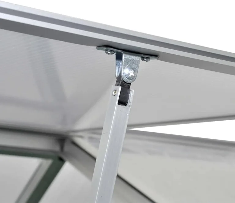 Gewächshaus Verstärkt Aluminium 3,46 m³ Gartengewächshäuser, Tomatenhaus Treibhaus für Garten, Aufzucht, Terrasse, Außende – Bild 5