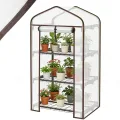 Sekey Mini Tomatengewächshaus 3 Etagen, Foliengewächshaus, Gewächshaus klein Balkon Winterfest - für Indoor & Outdoor Tomatenhaus mit herausnehmbaren Ebenen für Flexible Pflanzhöhe - Thumbnail 1