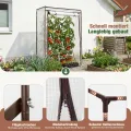 Sekey Gewächshaus Klein mit 2 Abdeckungen 150x100x50 cm, Tomatengewächshaus Foliengewächshaus Tomaten Gewächshaus Balkon, Winterfest & Montagefreundlich, inkl. extra Insektennetz für den Sommer - Thumbnail 5