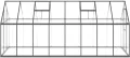Gewächshaus mit Fundamentrahmen Anthrazit 445x169x195 cm Alu Gartengewächshäuser, Tomatenhaus Treibhaus für Garten, Aufzucht, Terrasse, Außende - Thumbnail 5