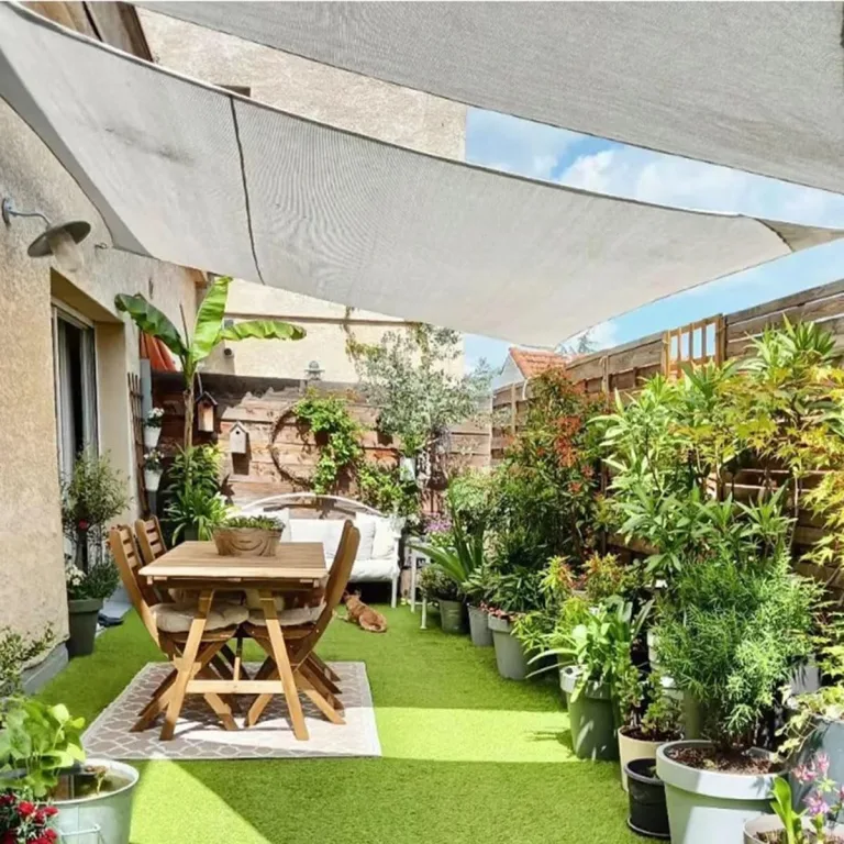 75 % Aluminium-Schattenstoff mit Ösen, Sonnenblock-Netz für Garten, Gewächshaus, Terrasse und Zwinger, reißfeste Netzplane, 4 x 19 m – Bild 5