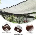 75 % Aluminium-Schattenstoff mit Ösen, Sonnenblock-Netz für Garten, Gewächshaus, Terrasse und Zwinger, reißfeste Netzplane, 4 x 19 m - Thumbnail 3