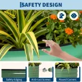 Pflanzbeet Hochbeet 120x60x60 cm—Ovales Stahlblech 0.6mm, 2-teilig, Schnell Aufbaubar, Outdoor, Für Gemüse Früchte, Mit Anti-Schnitt-Schutzleiste, Grün - Thumbnail 5