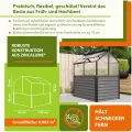 Vitavia Hochfrühbeet “Paris“ | Hochbeet & Frühbeet in Einem | Aluminium Eloxiert | 4 mm Hohlkammerplatten | Wetterfest, Verstellbare Dachfenster & Abnehmbarer Aufsatz | Optimale Wachstumsbedingungen - Thumbnail 7