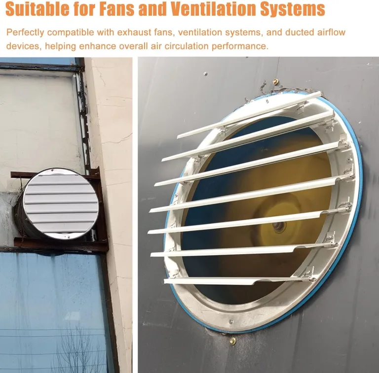 81,3 cm runde Lüftungsschlitze, Aluminium-Giebel-Abluftgitter für Wand und Decke, ideal für Gewächshaus und industrielle HVAC-Systeme, langlebige Belüftungslösung – Bild 2
