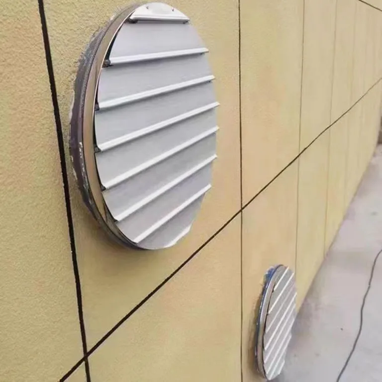 81,3 cm runde Lüftungsschlitze, Aluminium-Giebel-Abluftgitter für Wand und Decke, ideal für Gewächshaus und industrielle HVAC-Systeme, langlebige Belüftungslösung – Bild 1