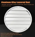 81,3 cm runde Lüftungsschlitze, Aluminium-Giebel-Abluftgitter für Wand und Decke, ideal für Gewächshaus und industrielle HVAC-Systeme, langlebige Belüftungslösung - Thumbnail 3