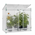 Beckmann Pflanzenhaus I 201 x 107 x 183 cm I Mini Gewächshaus aus Aluminium & 16mm Polycarbonat Stegdreifachplatten I winterfestes Tomatengewächshaus für Garten & Balkon I stabil und ohne Folie - Thumbnail 1