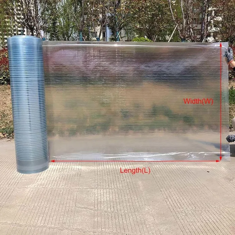 0.8mm Polycarbonatplatten Dachplatten Kunststoff Wetterfest Gewächshausplatten für Dächer, Wintergärten, Gewächshäuser, Schuppen und Markisen(1.2x5m) – Bild 2