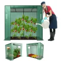 UISEBRT Gewächshaus Tomatengewächshaus 200x80x150 cm,Foliengewächshaus Tomatenhaus mit 2 Belüftungsfenster,Tomatenzelt Stabil, Winterfest, UV-Beständig für Garten,Terrasse,Hinterhof,Balkon - Thumbnail 1