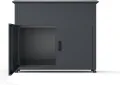 Green Spirit Hochbeet mit Unterschrank, Galvanisierter Stahl, Grau, 107x57x85 cm, mit Drainagesystem und Schneckenkante - Thumbnail 5