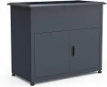 Green Spirit Hochbeet mit Unterschrank, Galvanisierter Stahl, Grau, 107x57x85 cm, mit Drainagesystem und Schneckenkante - Thumbnail 6