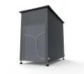 Plats Outdoor Solution® Hochbeet mit Unterschrank aus Metall, Grau, 107x57x85cm, mit Drainagesystem und Schneckenkante, anthrazit, pulverbeschichtet - Thumbnail 7