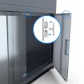 Plats Outdoor Solution® Hochbeet mit Unterschrank aus Metall, Grau, 107x57x85cm, mit Drainagesystem und Schneckenkante, anthrazit, pulverbeschichtet - Thumbnail 8