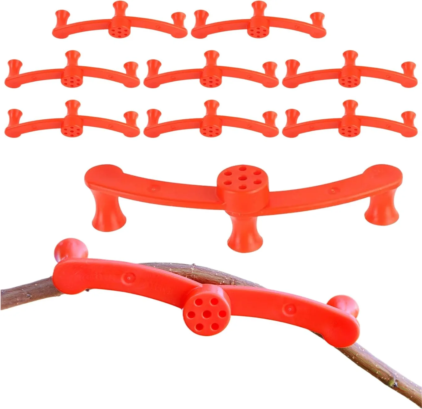 Pflanzenclips - 360 Grad drehbare Aststützclips, 10 Stück Pflanzenstielbieger für verstellbares Training, ideal für Garten Gewächshaus Blumenbeet Gemüse Tomaten Pothos Orchidee Indoor Outdoor Pflanzen - Bild 1