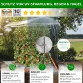 Beckmann Tomatendach PSN5 – Stabile Tomatenüberdachung & Überdachung für Hochbeet 500x112 cm – Winterfestes Alu Schutzdach, hagelfeste 6mm Platten gegen Braunfäule – Höhenverstellbar - Thumbnail 2