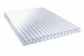 Polycarbonat Doppelstegplatte 4 mm klar, Zuschnitt 2000 x 1050 mm (L x B), Breite 1050 mm fix, UV-Schutz einseitig – Gewächshausplatten, Überdachung, Pergola, Carport | Macrolux Makrolon - Thumbnail 1