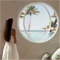 Um 360° drehbares rundes Fenster für optimale Belüftung, langlebiges Aluminium, perfekt für Schuppen, Dachböden, Gewächshäuser und Werkstätten, verbessert Luftzirkulation und Helligkeit - Thumbnail 1