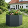 Hochbeet Hexagon Pflanzbeet | Kräuter- und Gemüsebeet Metall verzinkt | 500 Liter Volumen 99,5 x 99,5 x 77 cm (B x T x H) Anthrazit sechseckig - Thumbnail 2