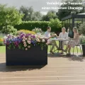 Hochbeet Metall Anthrazit 150x75x77cm - Premium Hochbeet aus pulverbeschichtetem Stahlblech für Garten & Balkon, Schneckenschutz, wetterfest, ideal für Kräuterbeet, Frühbeet & Blumenkasten - Thumbnail 5