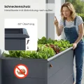 Hochbeet Pflanzbeet | Kräuter- und Gemüsebeet Metall verzinkt | 850 Liter Volumen 150 x 75 x 77 cm (B x T x H) Anthrazit rechteckig - Thumbnail 6