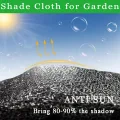 Schattentuch für Gartenarbeit, UV-beständig, reißfest, mit verstärkten Ösen, für Pflanzen, Blumen und Gewächshaus, 3,3 x 6,5 m, Schwarz - Thumbnail 4