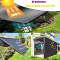 Schwarze Garten-Schattenabdeckung, 2,1 x 90,4 m, UV-beständig, Sonnenschutztuch mit verstärkten Ösen, perfekt für Gewächshaus, Blumen, Pflanzen, Outdoor-Schutz, Netznetz - Thumbnail 6