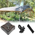 Gewächshaus-Schattentuch, 3 x 6 m, Frostschutz-Netzplane mit Ösen, Sonnenschutz, für Pflanzen, Terrasse, Scheunen und Zwinger – Outdoor-Sonnenschutz für Tomaten und mehr - Thumbnail 8