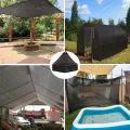 Sonnenschutztuch, UV-Schutz, für Pflanzen, Gewächshaus, Terrasse, Tomaten, Hühnerstall, Scheune, strapazierfähig, wetterfest, 2,4 x 2,7 m, Schwarz - Thumbnail 8