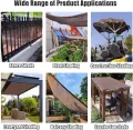 80 % UV-beständiges Schattentuch mit Ösen – Sonnenschutzsegel für Garten, Gewächshaus, Terrasse, Zwinger, 15 x 3 m, 3 x 3 m, 40 x 12 m, 60 x 6 m, perfekt für Tomaten und Pergolen. - Thumbnail 7
