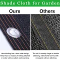 Schwarzes Schattentuch für Gartenarbeit – 4,6 x 4,5 m Sonnenblock-Netzplane mit Ösen für Gewächshaus, Terrasse, Hühnerstall und Pflanzenschutz, Outdoor-Schattennetz für Tomaten - Thumbnail 7