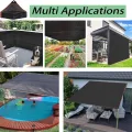 2,9 x 6,9 m schwarzes Sonnenschutztuch – 90 % UV-Blocker-Netzplane für Gewächshaus, Terrasse, Pflanzen und Tomaten – Sonnenschutz für kühle Bereiche, Outdoor-Abdeckung - Thumbnail 7