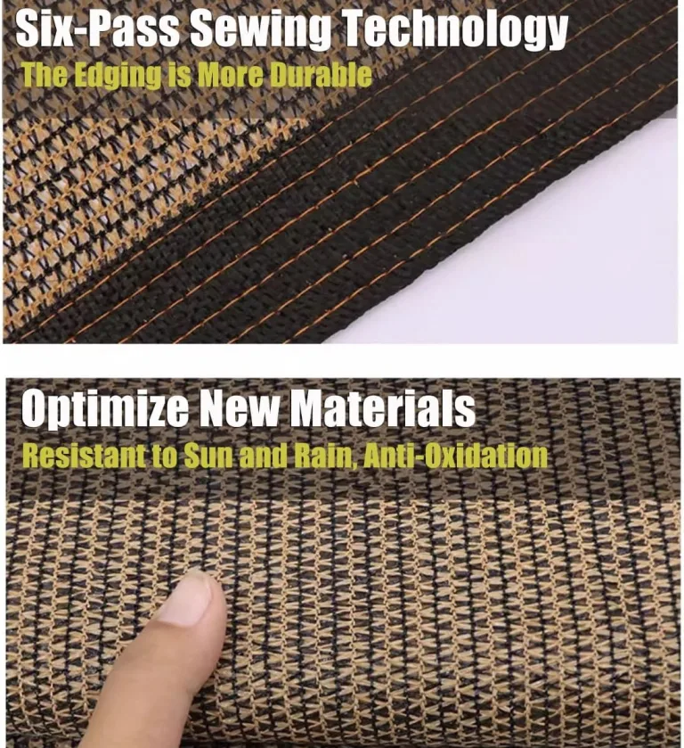 Sonnenschutzsegel mit Ösen, 80 % UV-beständig, für Garten, Gewächshaus, Scheunen, Terrassen und Pergolen, erhältlich in 1,5 x 3 m, 3 x 3 m, 6 x 6 m, 9,8 x 1,4 m – Bild 6