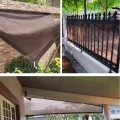 Sonnenschutzsegel mit Ösen, 80 % UV-beständig, für Garten, Gewächshaus, Terrasse, Scheunen, Zwinger, Tomaten, Größen 1,5 x 3 m, 3 x 3 m, 6 x 6 m, 6 x 7,6 m - Thumbnail 5
