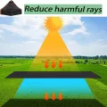 Sonnenschutztuch, 90 % UV-Schutz, für Gewächshaus, Terrasse, Pflanzen, Tomaten, kühles Sonnenschutz, für den Außenbereich, 1,8 x 4,8 m, Schwarz - Thumbnail 4