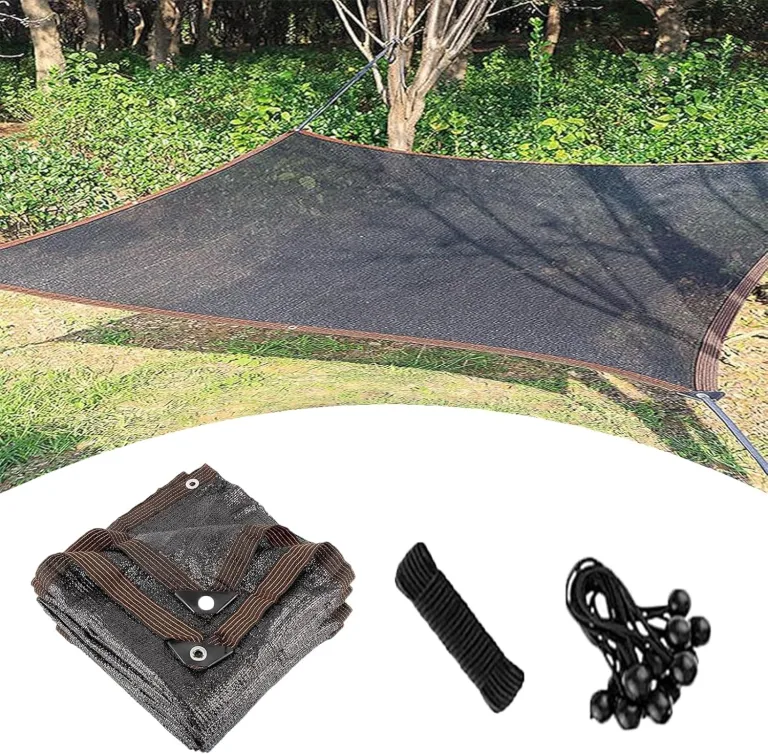 90 % Schattenstoff, reißfestes Sonnenschutznetz mit verstärkten Ösen, ideal für Gewächshäuser, Hühnerställe, Terrassen und Pergolen, 4,5 x 9,2 m Solarabdeckung – Bild 1