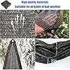 UV-beständige, schwarze Abdeckung für den Garten, 2,3 x 5,7 m, Sonnenblock-Mesh-Netz mit verstärkten Ösen für Gewächshaus, Blumen, Pflanzenschutz und Außenbereich – Bild 2