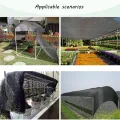 Sonnenschutz für den Außenbereich, 1,8 x 2,1 m, Garten-Netzgewebe mit Ösen, 90 % Verdunkelung, Sonnenschutz für Pergola, Gewächshaus, Pflanzen, Hühnerstall - Thumbnail 7