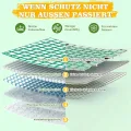 Soontrans Gewächshaus 3 x 4 m, Mehr Raum für den Übergang & Früher Saisonstart, Mittleres Tunnel Foliengewächshaus mit Aufrollbaren Seitenwänden & Meshnetzfensten & Tür, Stahlgestell Bogendach - Thumbnail 8
