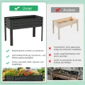 Hochbeet aus Metall, Verzinkter Stahl Rostfrei, 116x60x80 cm Hochbeet für Garten, Terrasse & Balkon, Pflanzkasten für Gemüse, Kräuter und Blumen, Langlebiges Pflanzbeet - Thumbnail 7
