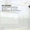 Outsunny Gewächshaus 3 x 2 x 2 m Foliengewächshaus mit Breiter Rollbar Reißverschlusstür, Moskitonetz, Spitzdach 4 Fenster, UV-beständiger Folientunnel, Winterfest Tomatenhaus mit Erdanker, Weiß - Thumbnail 3