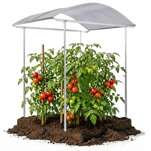 Beckmann Tomatendach PSR4 – Stabile Tomatenüberdachung & Überdachung für Hochbeet 400x150 cm – Winterfestes Alu Schutzdach, hagelfeste 6mm Platten gegen Braunfäule – Höhenverstellbar – Bild 6