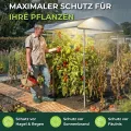 Beckmann Tomatendach PSR4 – Stabile Tomatenüberdachung & Überdachung für Hochbeet 400x150 cm – Winterfestes Alu Schutzdach, hagelfeste 6mm Platten gegen Braunfäule – Höhenverstellbar - Thumbnail 2