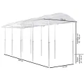 Beckmann Tomatendach PSR4 – Stabile Tomatenüberdachung & Überdachung für Hochbeet 400x150 cm – Winterfestes Alu Schutzdach, hagelfeste 6mm Platten gegen Braunfäule – Höhenverstellbar - Thumbnail 5